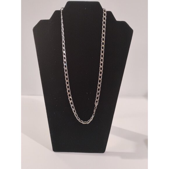 Sterling Silver 925 Flat Chain Necklace 24” ( 1.6mm) -3.33 gr - Picture 16 of 16
